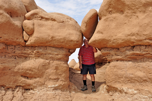 a rock falling onto Lee Duquette's head